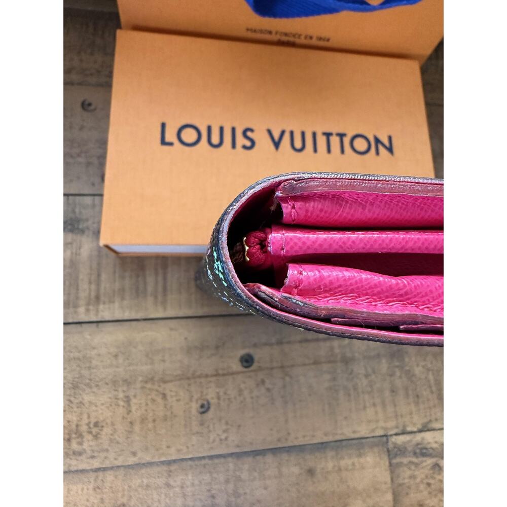 Louis Vuitton Wallet Womens Multicolor Monogram Canvas Long Envelope France Logo - Picture 7 of 16